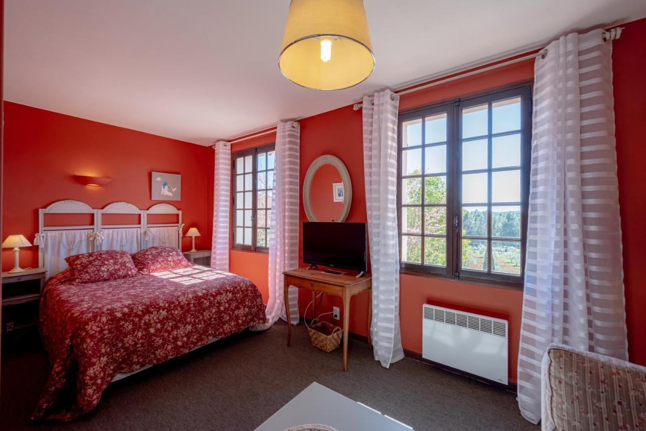 La Maison Du Rouge Gorge - Charmante Maison Climatisee Avec Piscine Pontevès Exteriör bild